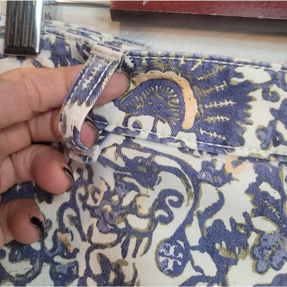 TORY BURCH IZZY PRINTED CROPPED SKINNY JEANS WOMEN'S SIZE 26 - Picture 6 of 12